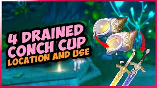 4 Dried conch cup locations and use  Genshin Impact guides [upl. by Airelav]