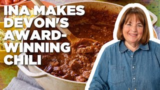 Ina Garten Makes Devons AwardWinning Chili  Barefoot Contessa  Food Network [upl. by Adelbert]