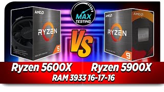 Ryzen 5600X SMT ON VS 5900X SMT OFF [upl. by Minardi960]