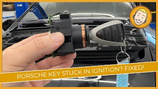 Porsche Key Stuck in the Ignition Heres how to remove it [upl. by Henig127]