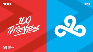 100 Thieves vs Cloud9  LCS Lock In 2022  Group AB Day 4 [upl. by Nirre414]