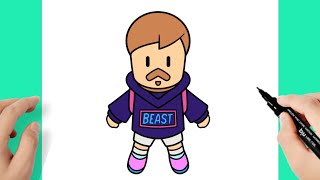 How to draw Stumble Guys MRBEAST [upl. by Notniw]