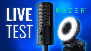 TESTING Razer Kiyo Camera amp Seiren X Mic for Live Streaming [upl. by Gearalt560]