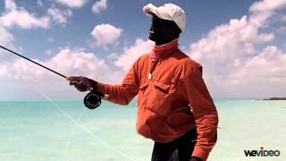 Double Haul Fly Cast  Capt Shawn Leadon  Bahamas Bonefishing  Andros Island Bonefish Club [upl. by Freida751]