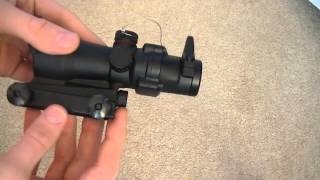 SFA Replica Acog scope 1x32 review and unboxing [upl. by Ariahay]