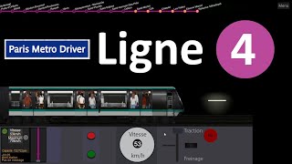 Paris Métro Driver  Ligne 4 Bagneux  Lucie Aubrac ➡ Réaumur  Sébastopol [upl. by Casady]