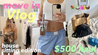 MOVING VLOG  500 TRY ON HAUL  packing  organising new routine annual planning productive [upl. by Anerak]