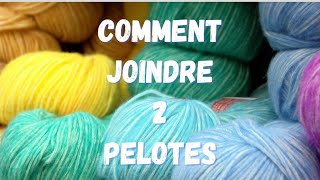 Joindre 2 pelotes crochet [upl. by Kcirtapnaes]