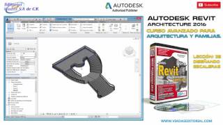 Revit 2016 Curso Avanzado  Leccion 35 Diseño de Escaleras  Descargar e Instalar Revit 2016 [upl. by Atselec622]