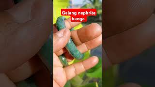 Gelang nephrite bunga for ladies youtube stone batugiokaceh fypシ゚viral [upl. by Lyret409]