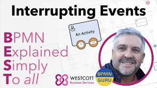 BPMN Tutorial Video Intermediate Events Boundary Interrupting Events Non Interrupting Events [upl. by Cobby636]