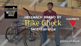 Hellwach BMX SANTIAGO CARRANZA  BIKE CHECK [upl. by Anolahs775]