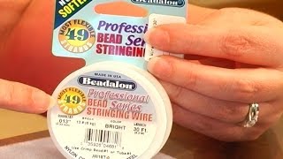 Beading Instruction 102  How to Select Beading Wire [upl. by Nyrahtak]