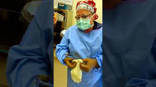 How Do Surgeons Put On Gloves shorts [upl. by Aleciram]