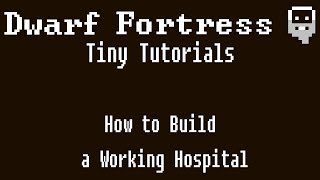 Dwarf Fortress Tiny Tutorials How to Build a Working Hospital [upl. by Assili]