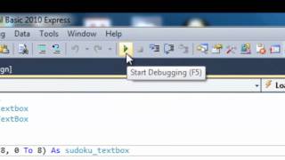 How to create a Sudoku Solver using Visual Basic 2010 Express part one [upl. by Cirted]