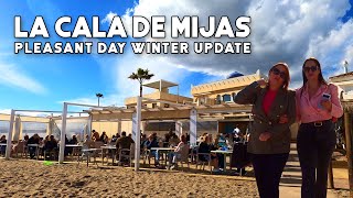 La Cala de Mijas Spain Pleasant Day Winter Update February 2023  Costa del Sol  Málaga 4K [upl. by Netsrijk]