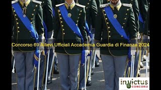 Concorso 69 Allievi Ufficiali Accademia Guardia di Finanza 2024 [upl. by Winne]