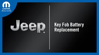 Key Fob Battery Replacement  How To  2025 Jeep Grand Cherokee L [upl. by Libove]