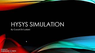 PumpHysys Simulation [upl. by Vod718]