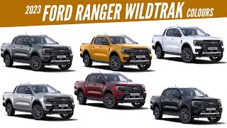 2023 Ford Ranger Wildtrak Pickup  All Color Options  Images  AUTOBICS [upl. by Ecissej]