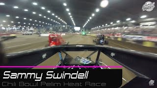 Chili Bowl Nationals  Sammy Swindell Wednesday Night Heat Race  11619 [upl. by Raybourne277]