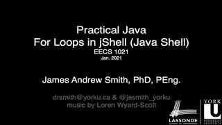 Practical Java For Loops in the Java Shell jShell [upl. by Ringe828]