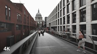 Londons Wonderful Bankside Walking Tour in 4K [upl. by Leora]