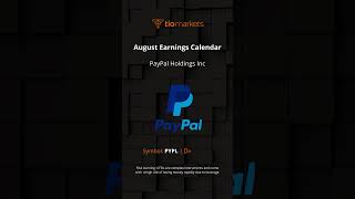 August Earnings Calendar [upl. by Nauqet]