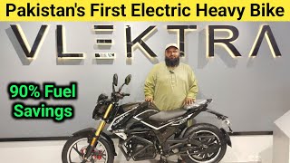 ELECTRIC BIKE  Pakistans First Modern Electric Bike  Electric Heavy Bike Full Details  VLEKTRA [upl. by Chemar933]