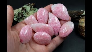 Faux Pink Quartz Cabochons made totally from Polymer Clay My result [upl. by Gordan620]