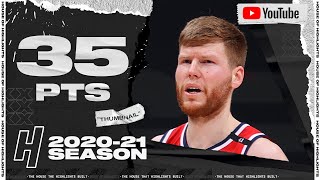 Davis Bertans CARRIERHIGH 35 Pts 9 Threes Full Highlights vs Nuggets  February 17 2021 [upl. by Lansing]