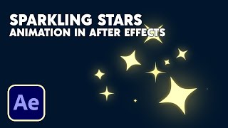 Sparkling Stars Animation in After Effects [upl. by Yort]