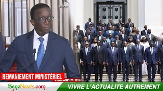 Remaniement ministériel  Voici la liste complète du nouveau gouvernement du Sénégal [upl. by Froemming]