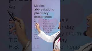 Medical abbreviations pharmacy prescription dpharma hospitalpharmacy patientcare pharmacology [upl. by Giwdul]