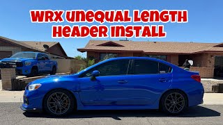 2018 Subaru wrx tomei unequal length header install [upl. by Spain]