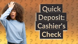 How do I deposit a cashiers check into my Capital One account [upl. by Notgnirra]