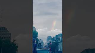 🌈 Rainbow Over Bourbon St 4 Southern Decadence lgbtq rainbow pride shorts [upl. by Lori]