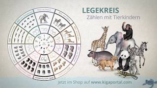 LEGEKREIS Zählen mit Tierkindern [upl. by Anaira961]