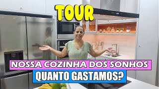 TOUR Pela Minha COZINHA DOS SONHOS Quanto será que GASTAMOS [upl. by Eanahs]