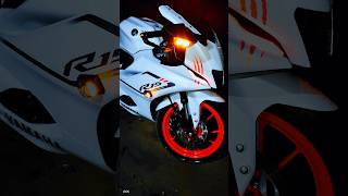 R15 V4 White Colur Modification r15 r15v4 bike shorts [upl. by Oisinoid]