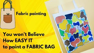 The MOST BEAUTIFUL Fabric Bag Painting Ideas Youve Ever Seen [upl. by Lednem]