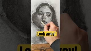 Techniques for Charcoal Drawing Portrait shorts [upl. by Weisler]