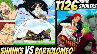 Shanks VS Bartolomeo  One Piece Chapter 1126 Spoilers Explained  One Piece [upl. by Attey]