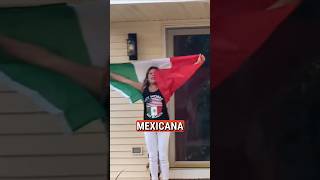 No le GUSTA la BANDERA de MÉXICO a su vecina gringa 🇲🇽 mexico bandera shorts [upl. by Comfort]