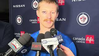 Winnipeg Jets pregame media vs Utah Hockey Club Kyle Connor [upl. by Seana]