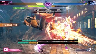 Street Fighter 6 How Bison can Punish Juri fireball Setup bait OD reversal [upl. by Affay]