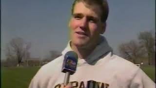 April 1989  NFL Teams Eye DePauw Universitys Greg Werner 89 [upl. by Car]