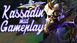 KASSADIN MID GAMEPLAY  MOBILIDADE  DANO AU3540 [upl. by Tennes]