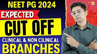 NEET PG 2024 Expected Cutoff For Clinical amp Non Clinical Branches  किस Rank पर क्या मिलेगा [upl. by Hoshi]